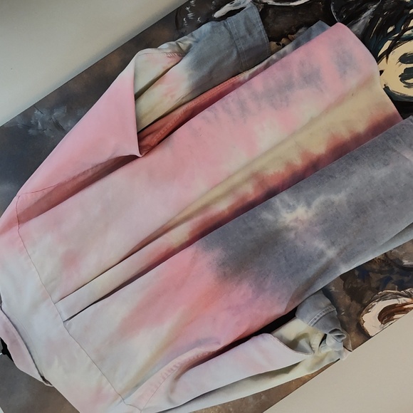 Artisan made tie dye button up Unisex - Picture 5 of 6